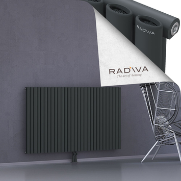 Bia Alüminyum Radyatör 900x1674 Koyu Antrasit Alt Orta 50mm