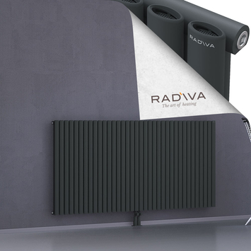 Bia Alüminyum Radyatör 900x2080 Koyu Antrasit Alt Orta 50mm