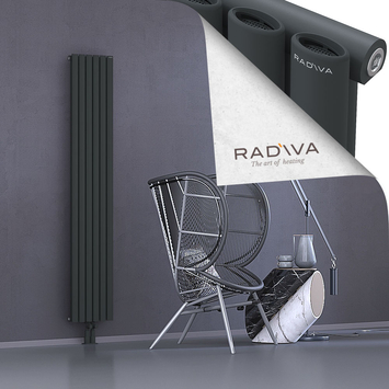 Bia Radiateur En Aluminium 1800x340 Anthracite Foncé Bas Milieu 50mm