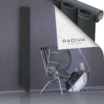 Bia Radiateur En Aluminium 2000x282 Anthracite Foncé Bas à droite 50mm