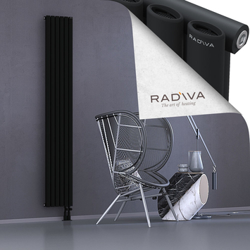 Bia Radiateur En Aluminium 2000x340 Noir Bas à droite 50mm