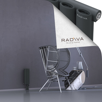 Bia Radiateur En Aluminium 400x166 Anthracite Foncé Bas à droite 50mm