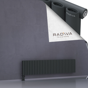Bia Radiateur En Aluminium 400x1964 Anthracite Foncé Bas à gauche 50mm