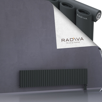 Bia Radiateur En Aluminium 400x2138 Anthracite Foncé Bas à droite 50mm