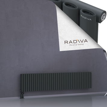 Bia Radiateur En Aluminium 400x2138 Anthracite Foncé Bas à gauche 50mm