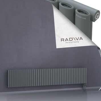 Bia Radiateur En Aluminium 400x2486 Anthracite Bas à droite 50mm