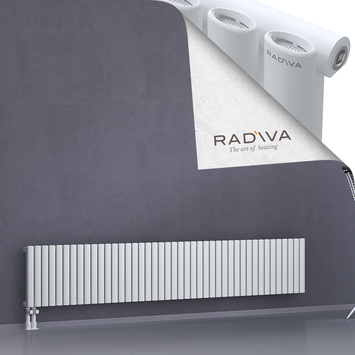 Bia Radiateur En Aluminium 400x2486 Blanc Bas à gauche 50mm