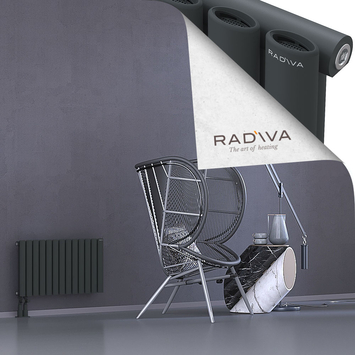 Bia Radiateur En Aluminium 400x746 Anthracite Foncé Bas à gauche 50mm