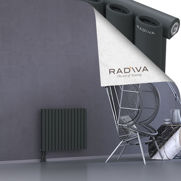 Bia Radiateur En Aluminium 600x804 Anthracite Foncé Bas à gauche 50mm