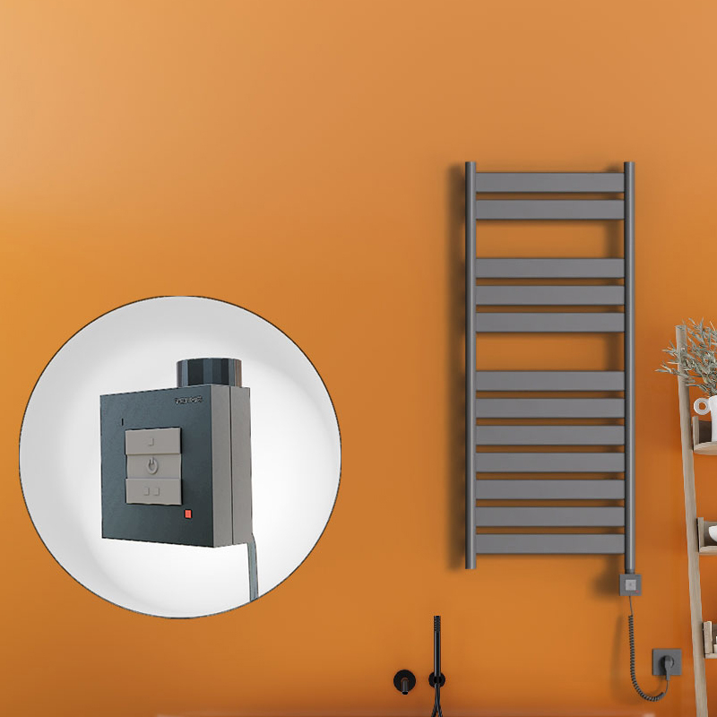 Bora Bora Sèche Serviettes Electrique 500x1200 Anthracite Ktx1 600 Watt Câble en spirale