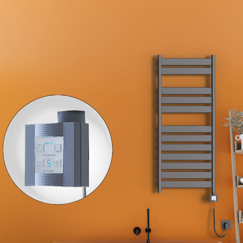 Bora Bora Electric Towel Warmer 500x1200 Anthracite Ktx4 300 W (Spiral Cable)