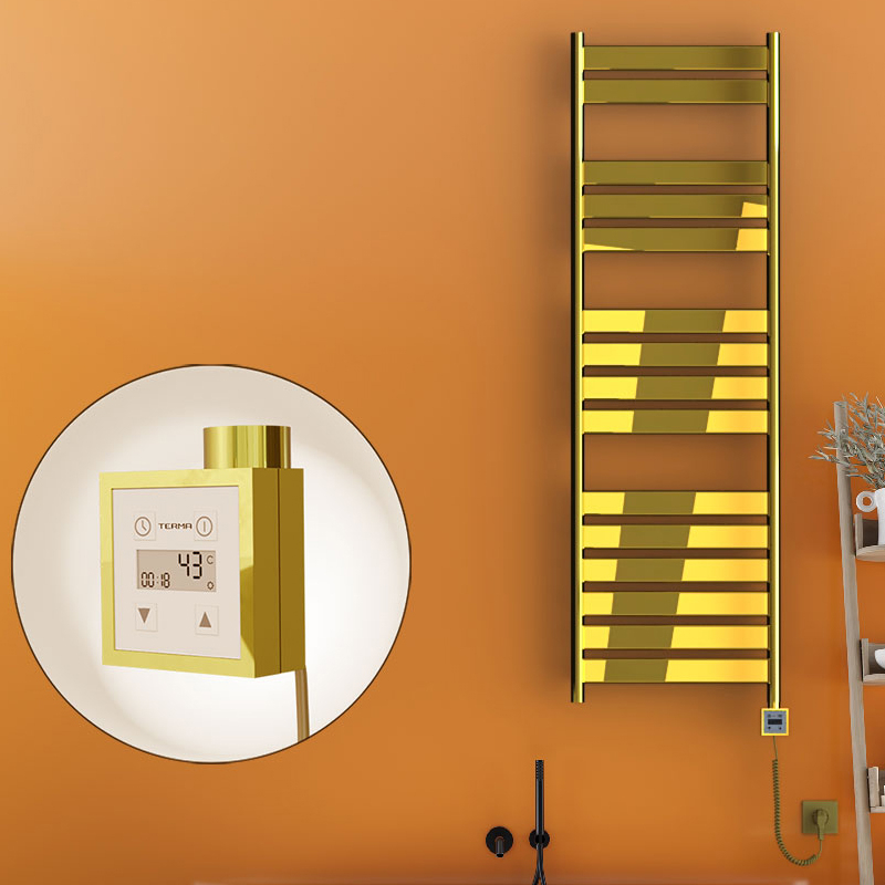 Bora Bora Electric Towel Warmer 500x1600 Gold Ktx3 300 W (Spiral Cable)