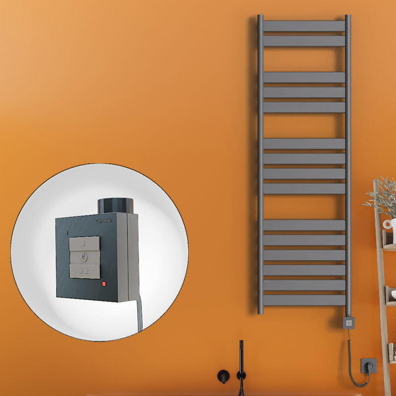 Bora Bora Sèche Serviettes Electrique 500x1600 Anthracite Ktx1 1000 Watt Câble en spirale