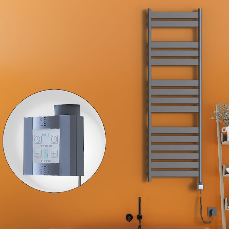 Bora Bora Electric Towel Warmer 500x1600 Anthracite Ktx4 600 W (Spiral Cable)