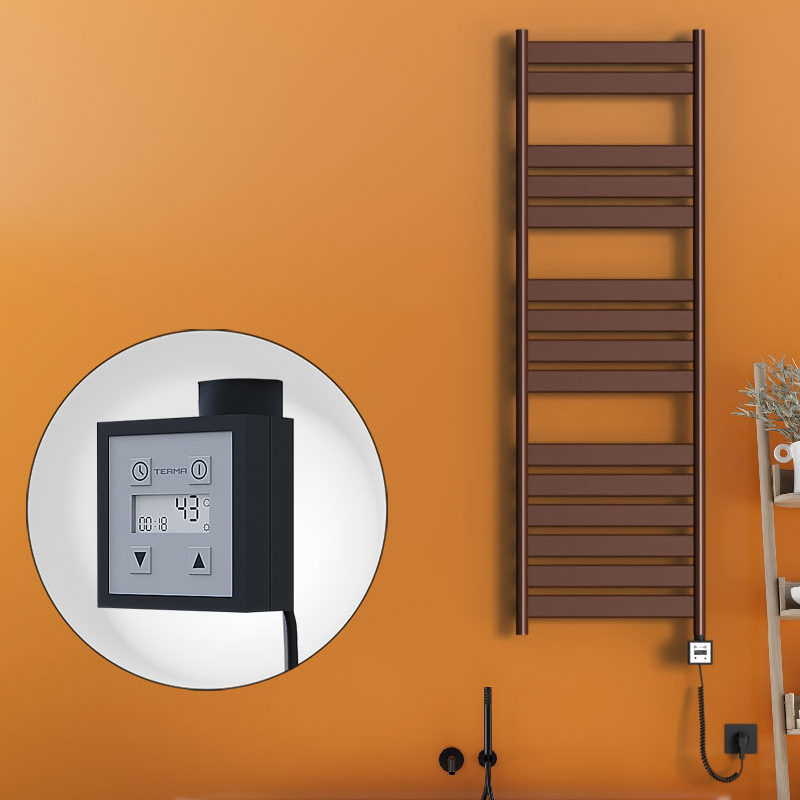 Bora Bora Sèche Serviettes Electrique 500x1600 Antique Cuivre Ktx3 600 Watt Câble en spirale