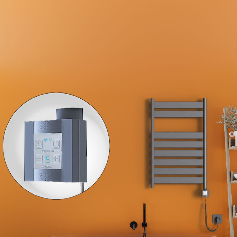 Bora Bora Electric Towel Warmer 500x800 Anthracite Ktx4 300 W (Spiral Cable)