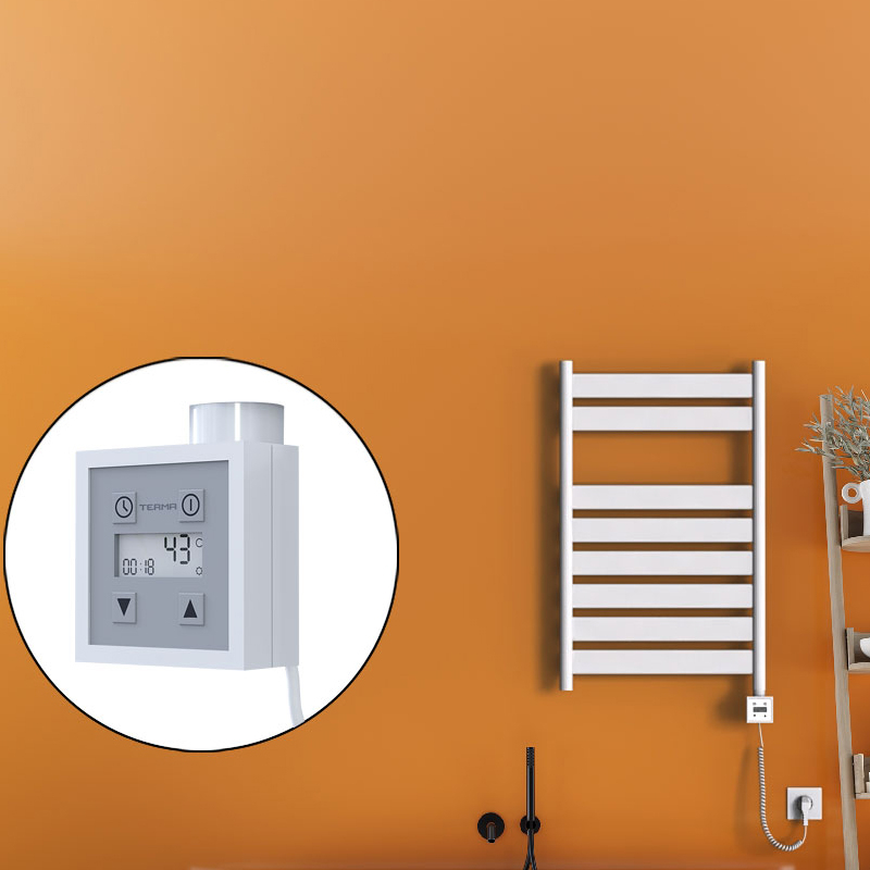 Bora Bora Sèche Serviettes Electrique 500x800 Blanc Ktx3 300 Watt Câble en spirale