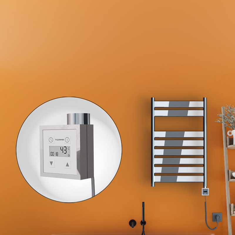 Bora Bora Sèche Serviettes Electrique 500x800 Chrome Ktx3 300 Watt Câble en spirale