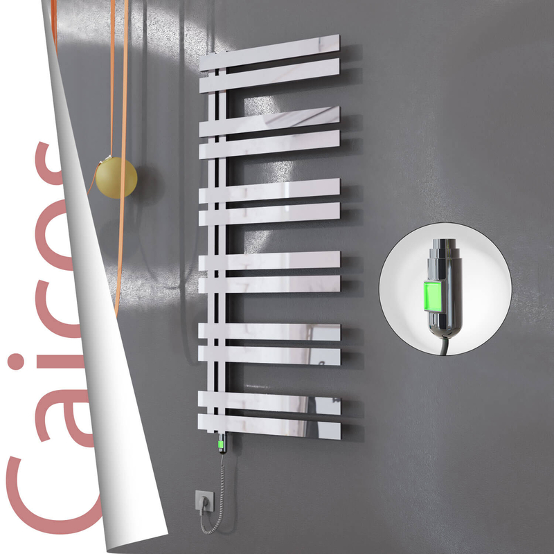 Caicos Elektrikli Paslanmaz Çelik Havlupan 400x1530 Ayna Polisaj (On/Off Düğmeli) 600W