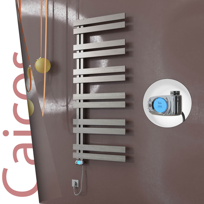 Caicos Elektrikli Paslanmaz Çelik Havlupan 400x1530 Satin Polisaj (Musa Termostat) 600W 