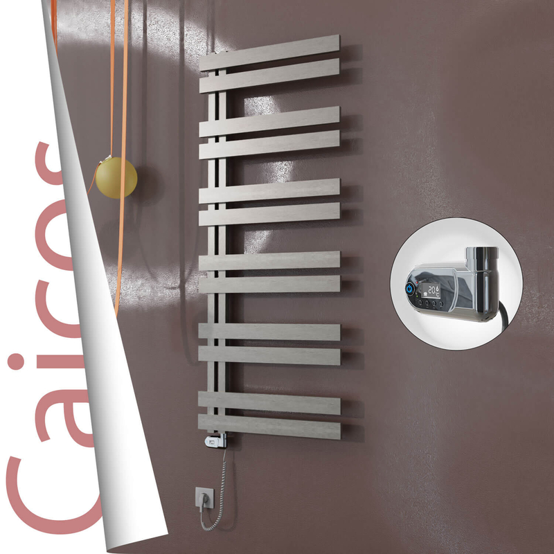 Caicos Elektrikli Paslanmaz Çelik Havlupan 400x1530 Satin Polisaj (Thesis Termostat) 600W 