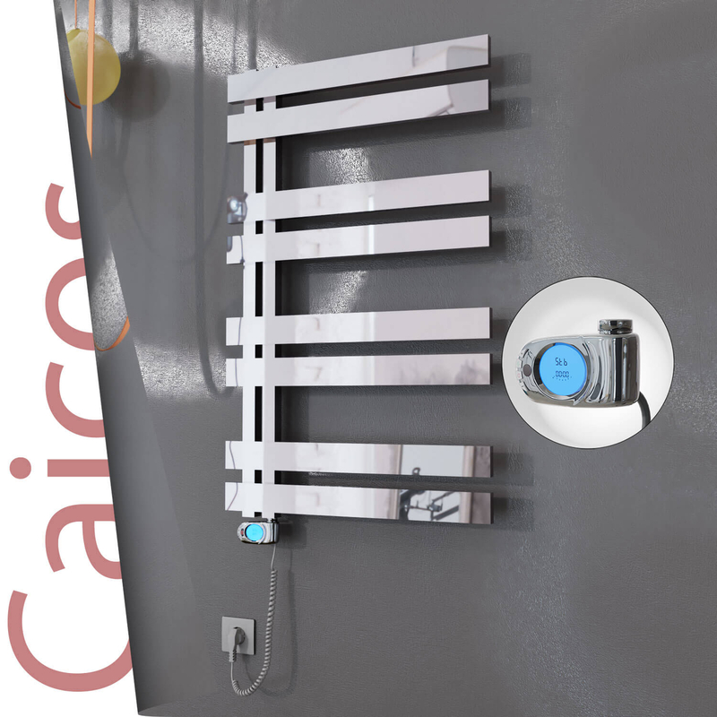 Caicos Elektrikli Paslanmaz Çelik Havlupan 400x990 Ayna Polisaj (Musa Termostat) 300W