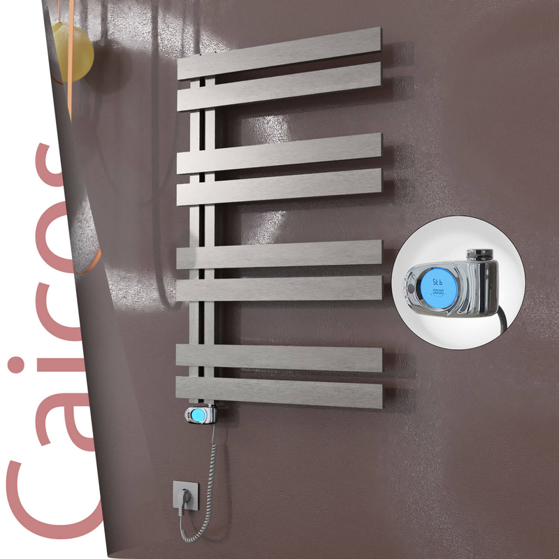 Caicos Elektrikli Paslanmaz Çelik Havlupan 400x990 Satin Polisaj (Musa Termostat) 300W