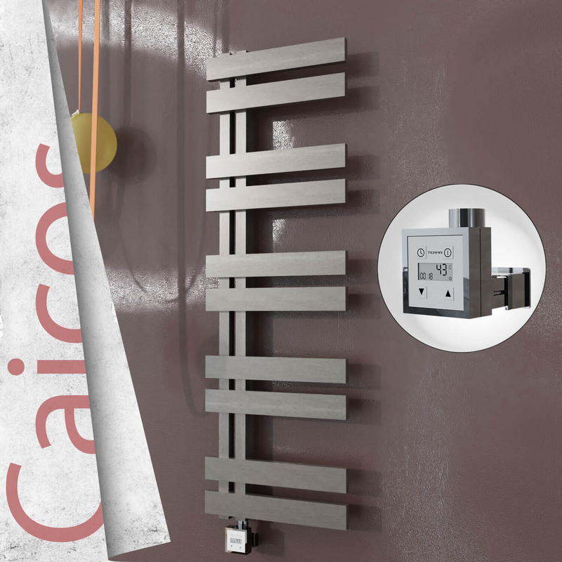 Caicos Elektrikli Paslanmaz Çelik Havlupan 500x1260 Satin Polisaj (KTX3 Termostat) 600W