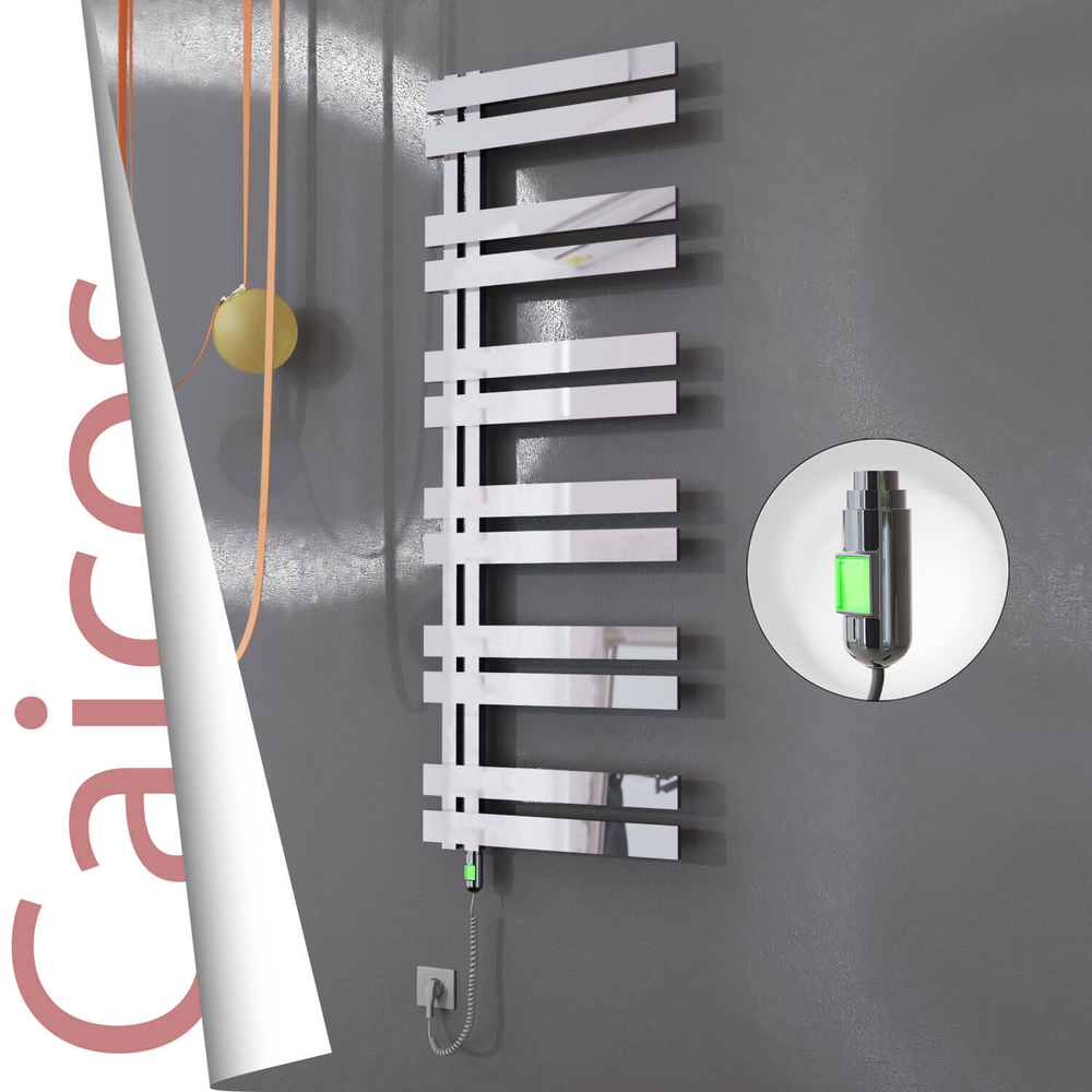 Caicos Elektrikli Paslanmaz Çelik Havlupan 500x1530 Ayna Polisaj (On/Off Düğmeli) 600W - 1