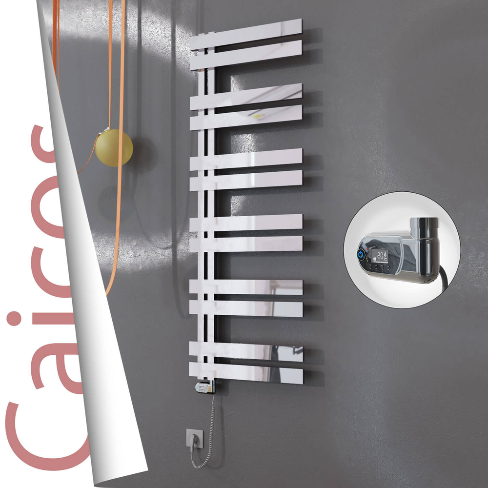 Caicos Elektrikli Paslanmaz Çelik Havlupan 500x1530 Ayna Polisaj (Thesis Termostat) 600W - 1