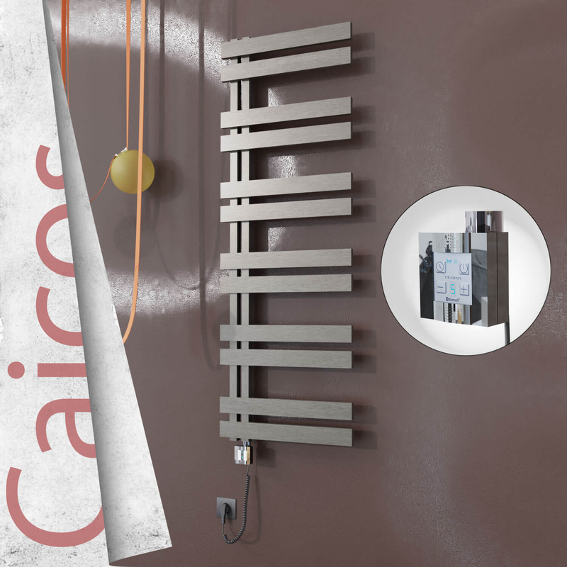 Caicos Elektrikli Paslanmaz Çelik Havlupan 500x1530 Satin Polisaj (KTX4 Termostat) 600W Spiral Kablolu