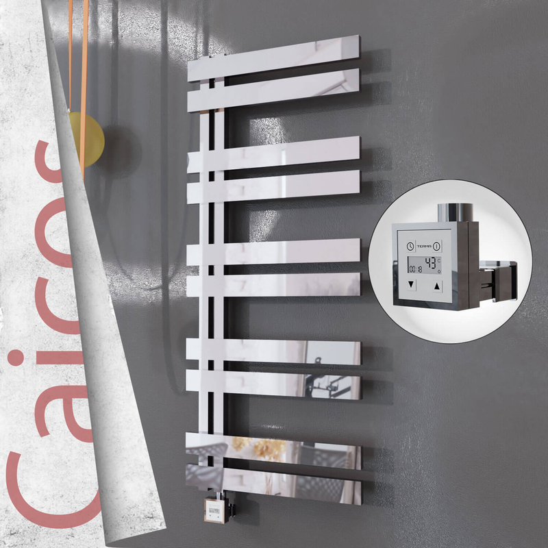 Caicos Elektrikli Paslanmaz Çelik Havlupan 600x1260 Ayna Polisaj (KTX3 Termostat) 600W