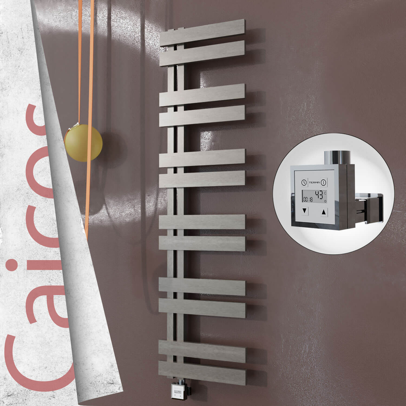Caicos Elektrikli Paslanmaz Çelik Havlupan 600x1530 Satin Polisaj (KTX3 Termostat) 600W