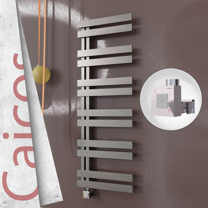 Caicos Sèche-serviettes Électrique en Inox 500x1530 Poli Satiné (KTX1 Thermostat) 600W 