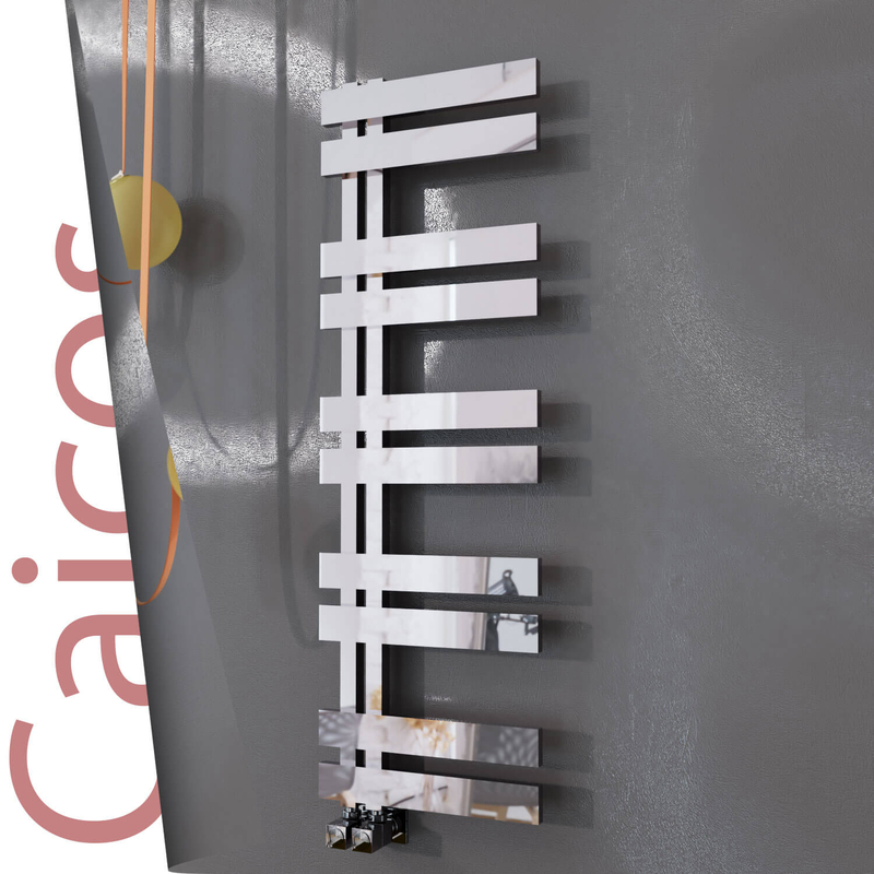 Caicos Sèche-serviettes en Inox 500x1260 Poli Miroir