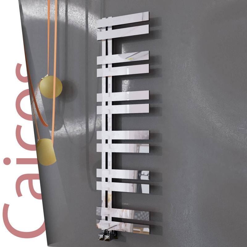 Caicos Sèche-serviettes en Inox 600x1530 Poli Miroir