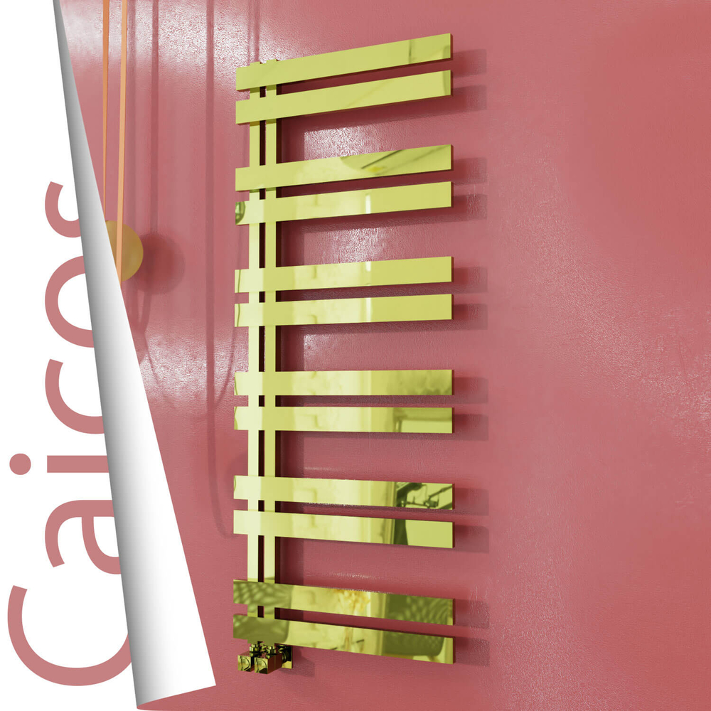 Caicos Stainless Steel Towel Rail 400x1530 Gold - 1