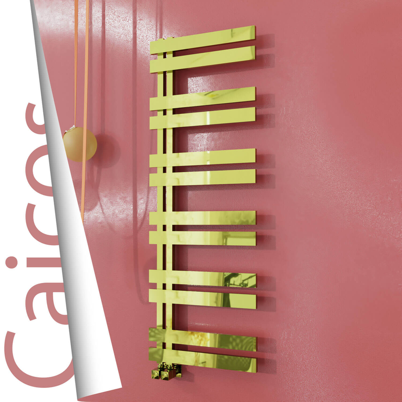 Caicos Stainless Steel Towel Rail 500x1530 Gold 
