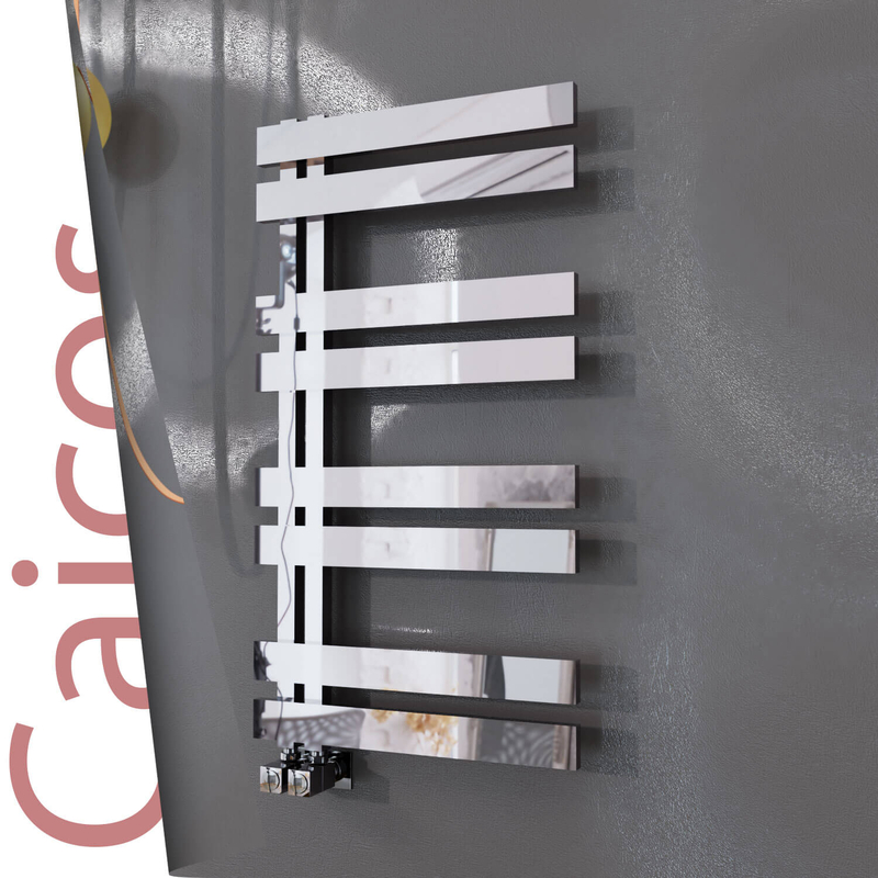 Caicos Stainless Steel Towel Rail 500x990 Mirror Polished 