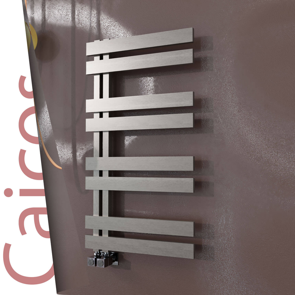 Caicos Stainless Steel Towel Rail 500x990 Satin Polished - 1