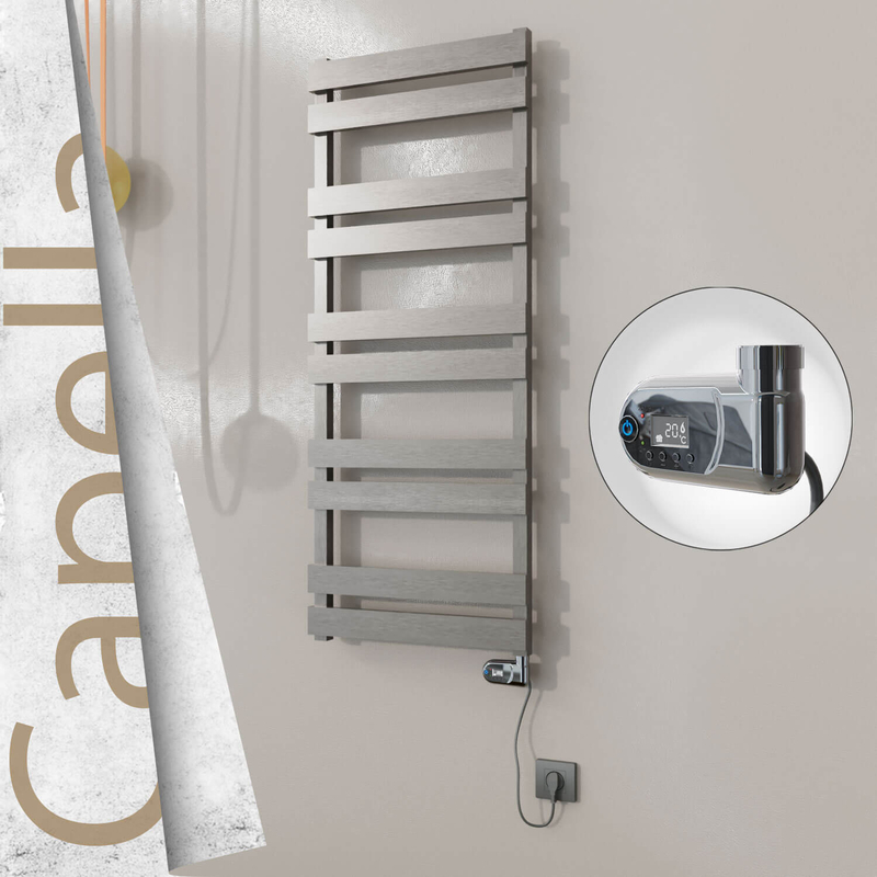 Capella Electric Stainless Steel Towel Rail 500x1260 Mirror Polished (On/Off Switch) 600W