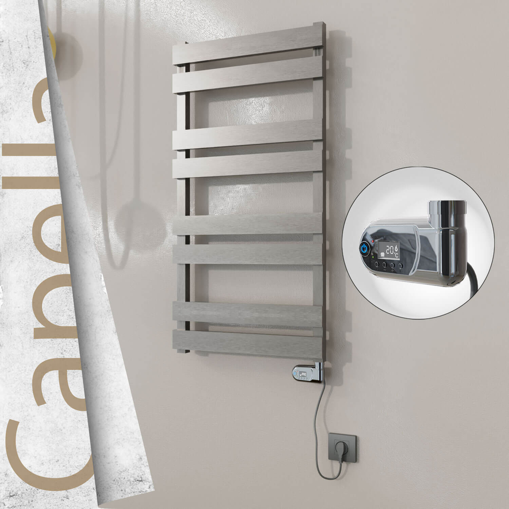 Capella Electric Stainless Steel Towel Rail 500x990 Mirror Polished (On/Off Switch) 300W - 1