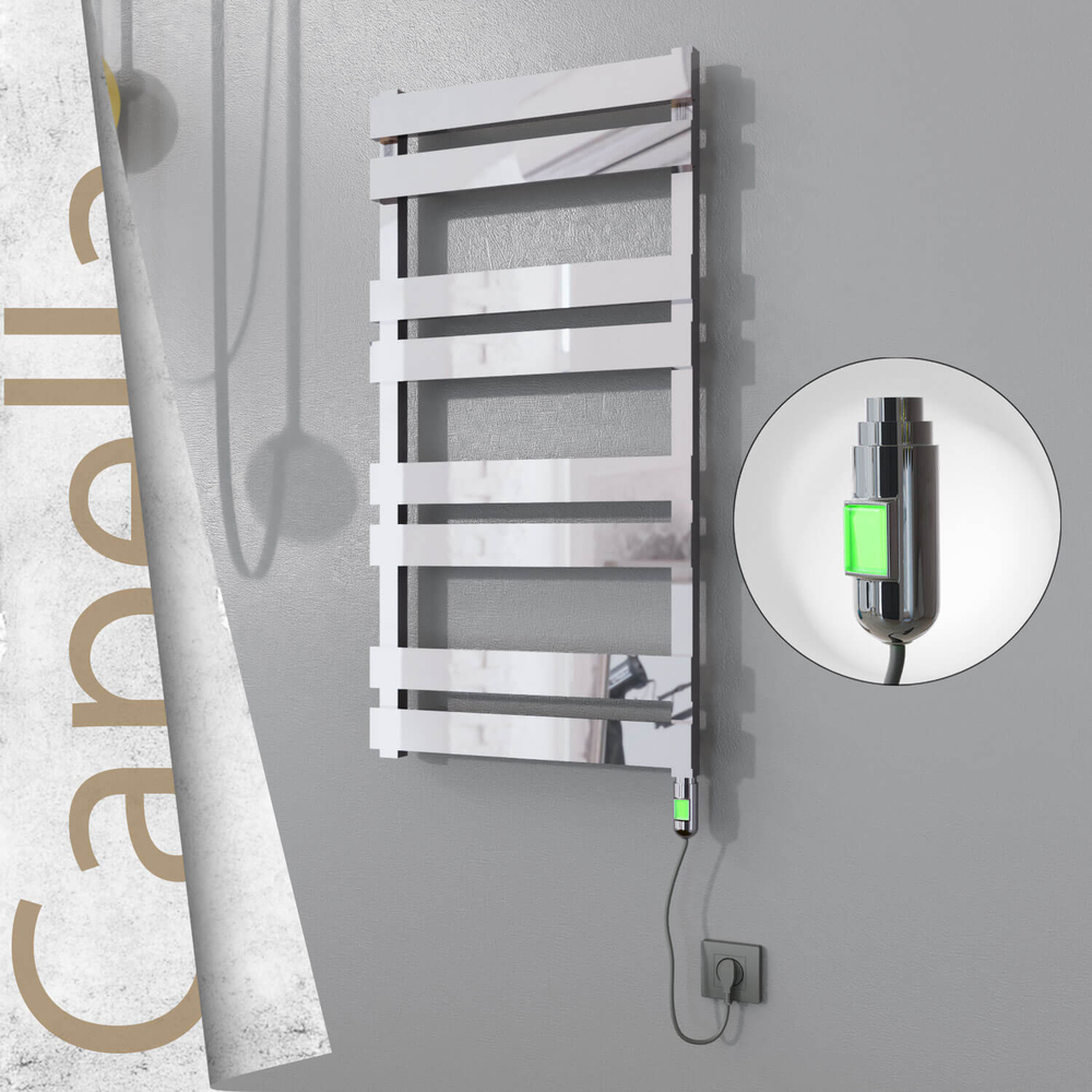 Capella Electric Stainless Steel Towel Rail 500x990 Satin Gold (On/Off Switch) 300W - 1
