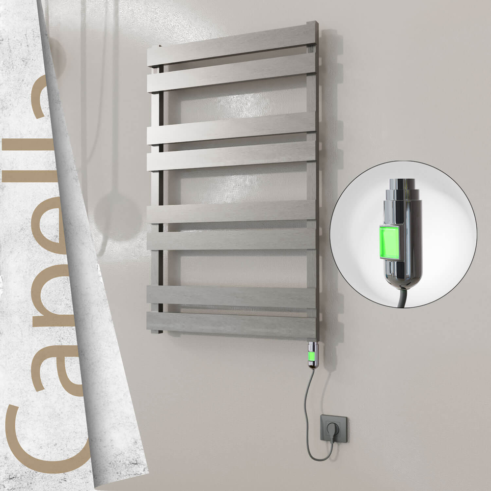 Capella Electric Stainless Steel Towel Rail 600x990 Satin Gold (Thesis Thermostat) 300W - 1