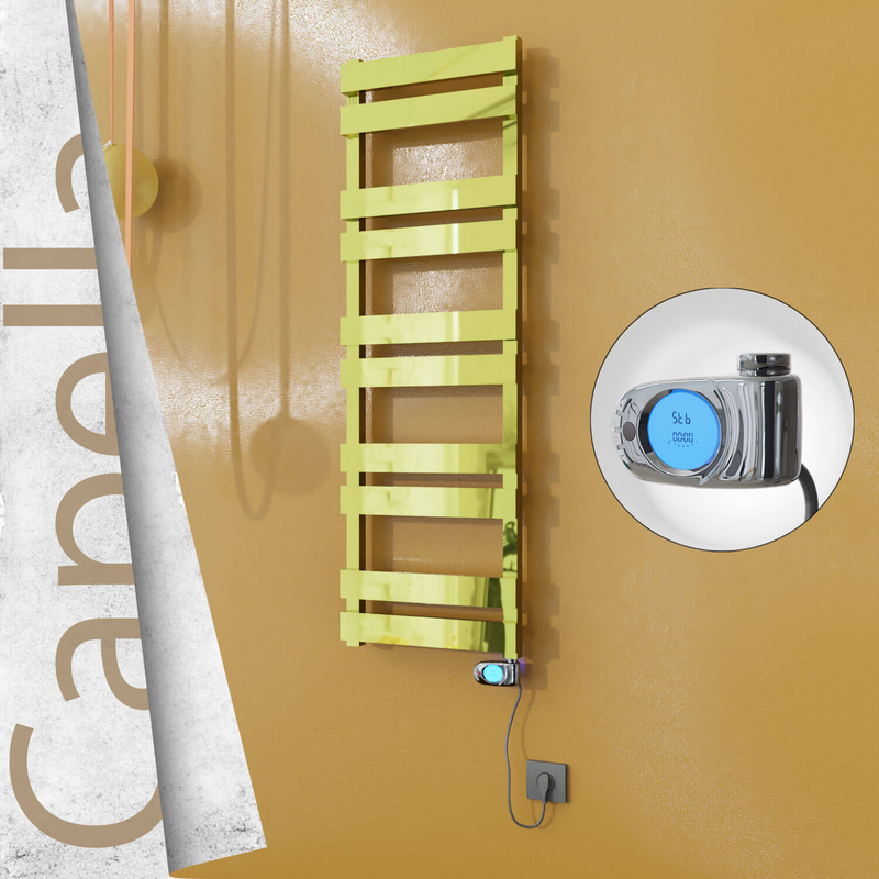 Capella Elektrikli Paslanmaz Çelik Havlupan 400x1260 Altın (Musa Termostat) 300W