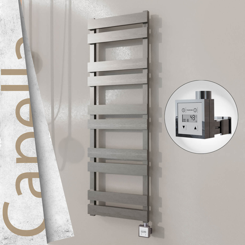 Capella Elektrikli Paslanmaz Çelik Havlupan 400x1260 Satin Polisaj (KTX3 Termostat) 300W 