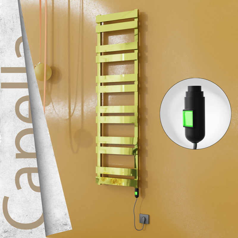 Capella Elektrikli Paslanmaz Çelik Havlupan 400x1530 Altın (On/Off Düğmeli) 600W