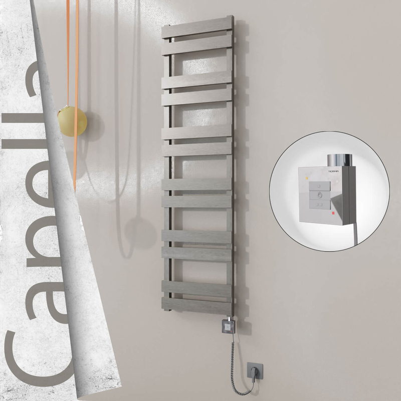 Capella Elektrikli Paslanmaz Çelik Havlupan 400x1530 Satin Polisaj (KTX1 Termostat) 600W Spiral Kablolu