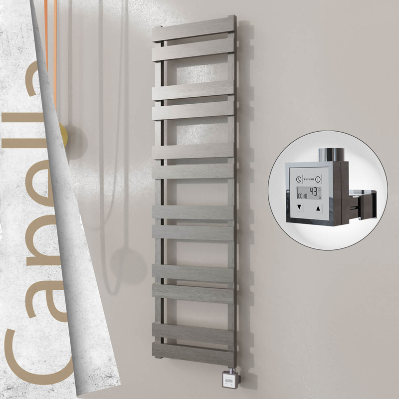 Capella Elektrikli Paslanmaz Çelik Havlupan 400x1530 Satin Polisaj (KTX3 Termostat) 600W 