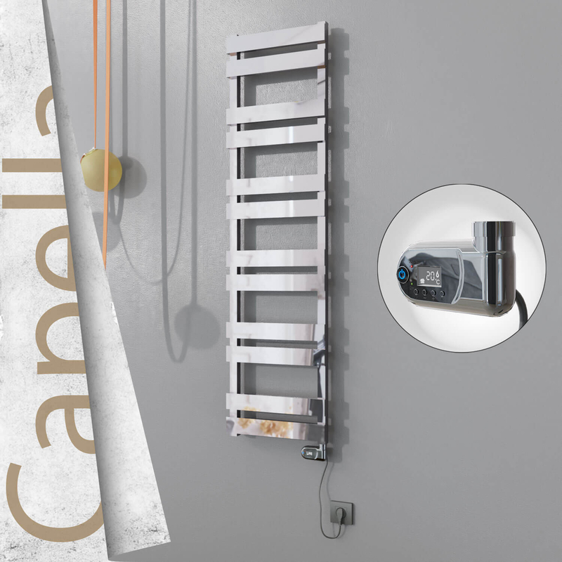 Capella Elektrikli Paslanmaz Çelik Havlupan 400x1530 Satin Polisaj (On/Off Düğmeli) 600W